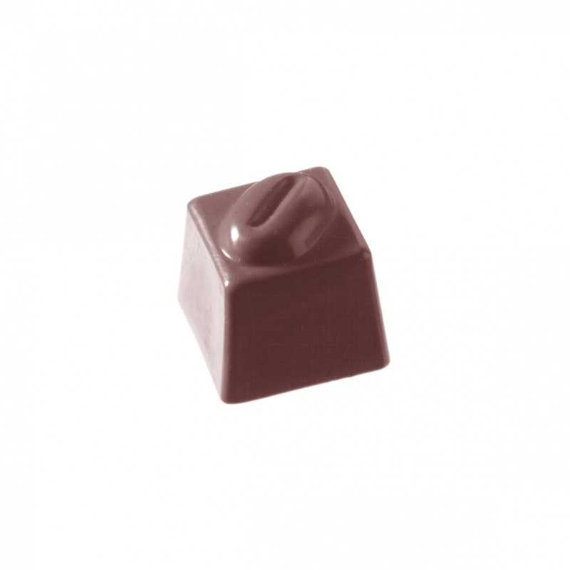 Форма для конфет "Куб с кофейным зерном"